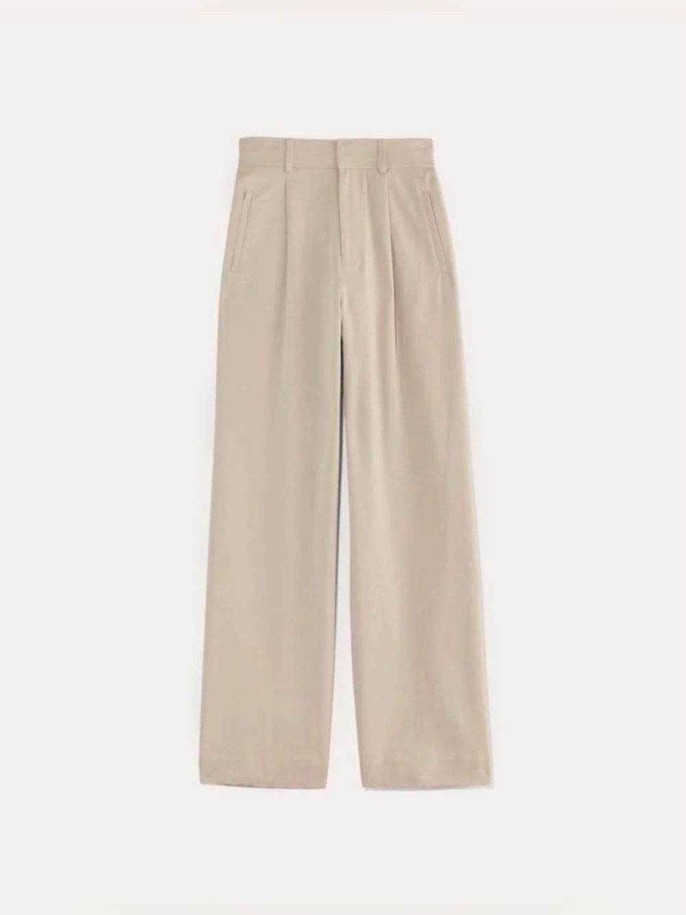 Everlane The Way High Buttersoft Trouser Pant in Light Beige. 00S. Excellent.